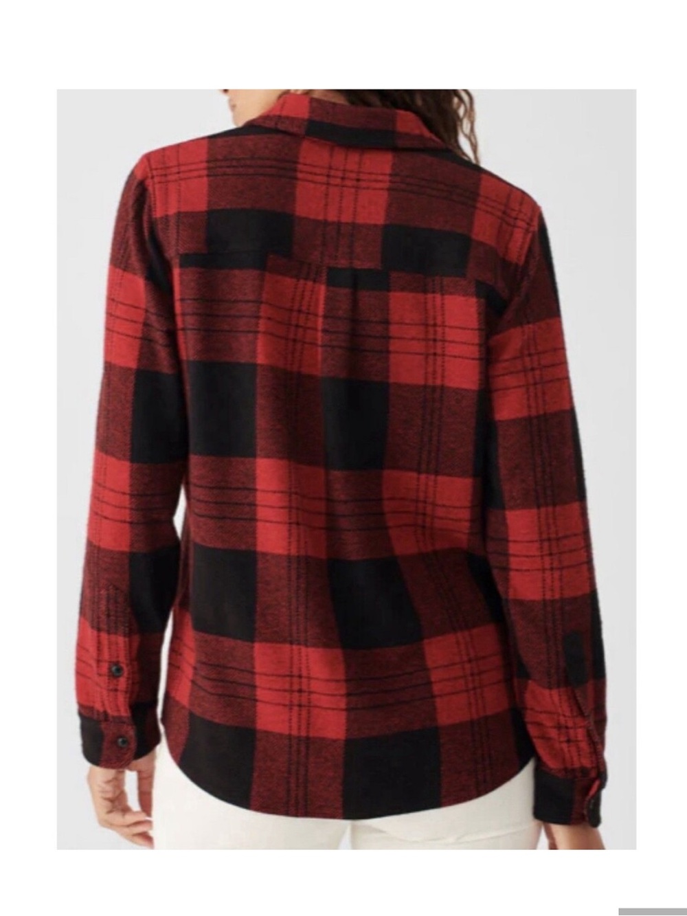 Faherty Legend women’s shirt red checkered small EUC - Picture 2 of 6